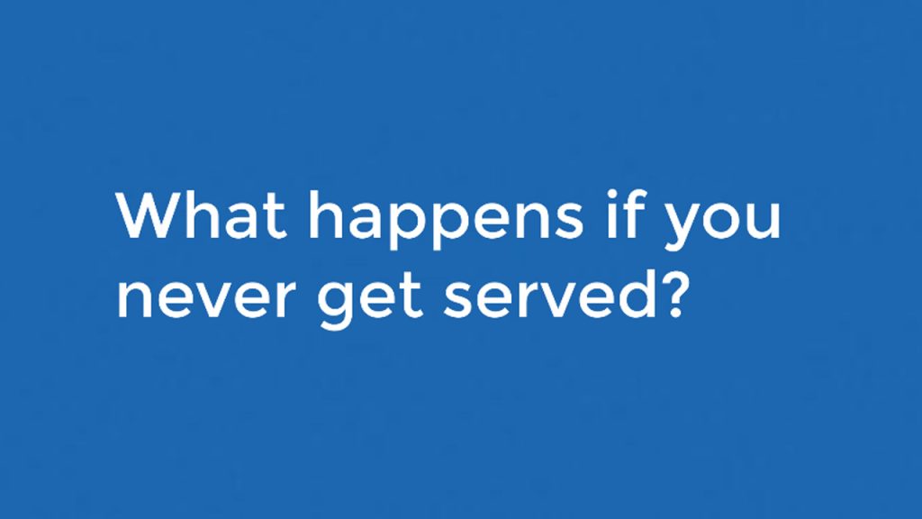 Question: What Happens If You Never Get Served?