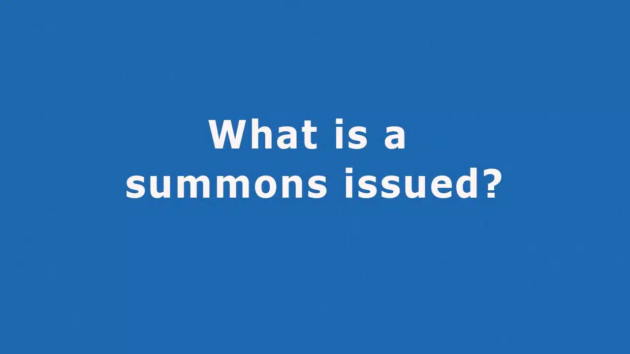 Question: What Is A Summons Issued? What Information Is Included In A Writ Of Summons?