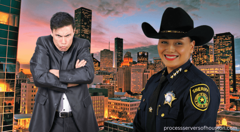 Police officer served legal documents