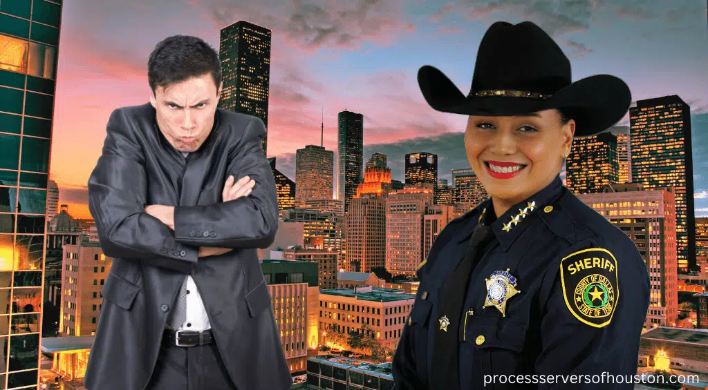Police officer served legal documents. Can a Sheriff Serve My Legal Papers?