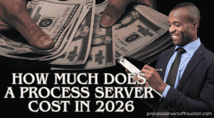 Houston process server prices 2026