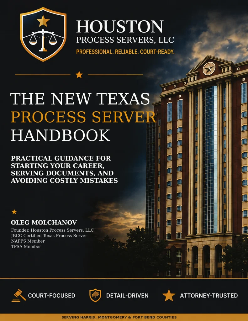 Texas Process Server Handbook Rule106 Style Cover