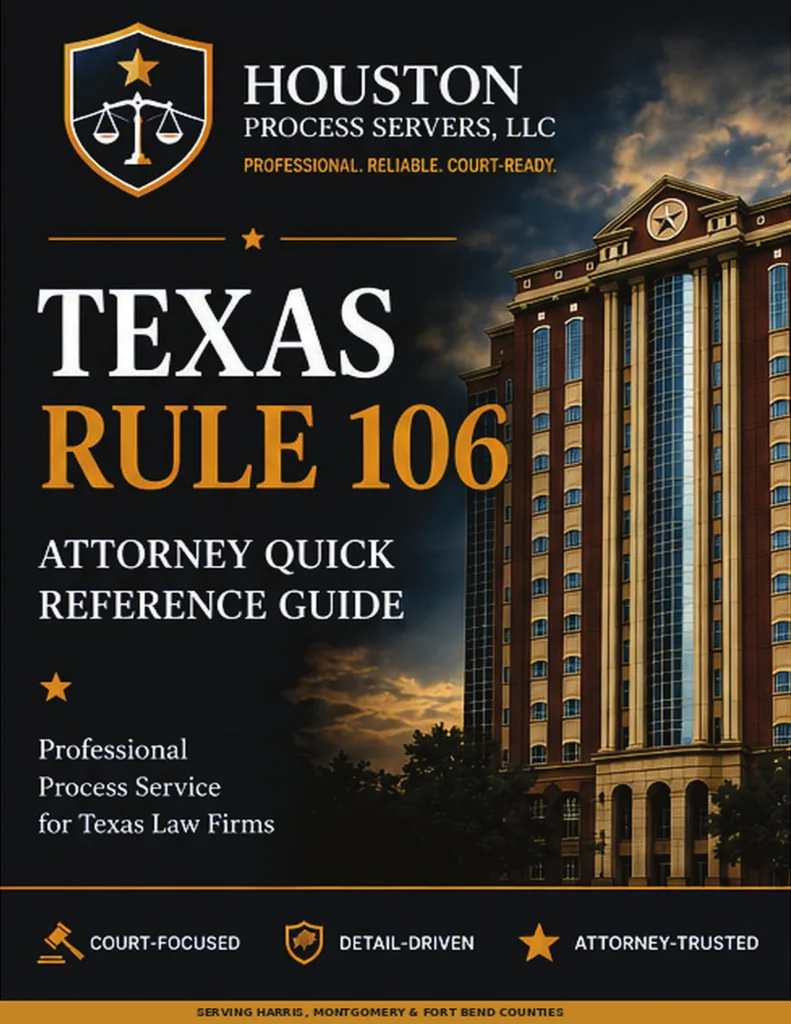 Texas Rule 106 Quick Reference Guide Cover