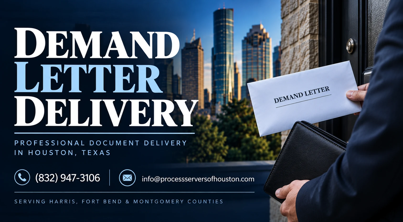 Legal Document Delivery | Legal Delivery Service in Houston, TX 8 Demand letter delivery in Houston, Texas by a professional process server