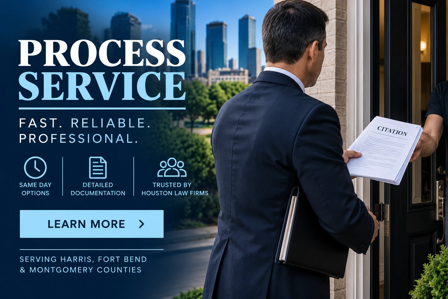 ABC Legal Services Houston | Local Process Service 3 Professional process service in Houston, Texas for law firms